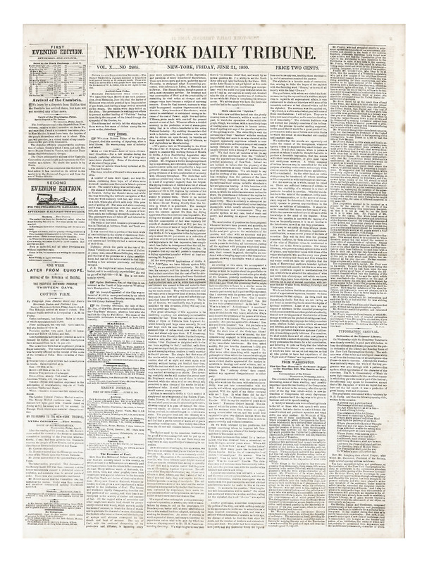 Tane - NY Daily Tribune June 21, 1850 front cover _B3V0476.jpeg