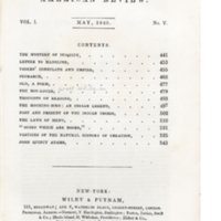Tane - American Review, May 1845 table of contents _B3V0450.jpg